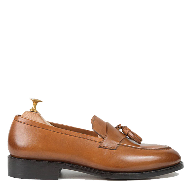 Beatrice Wine Tassel Loafers