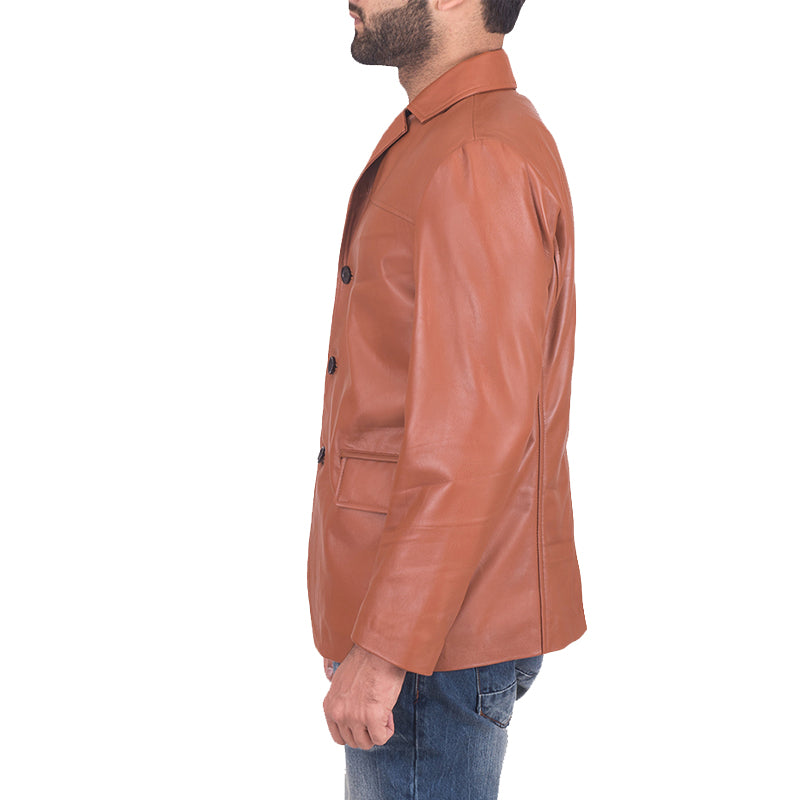 Elvora Leather Blazer