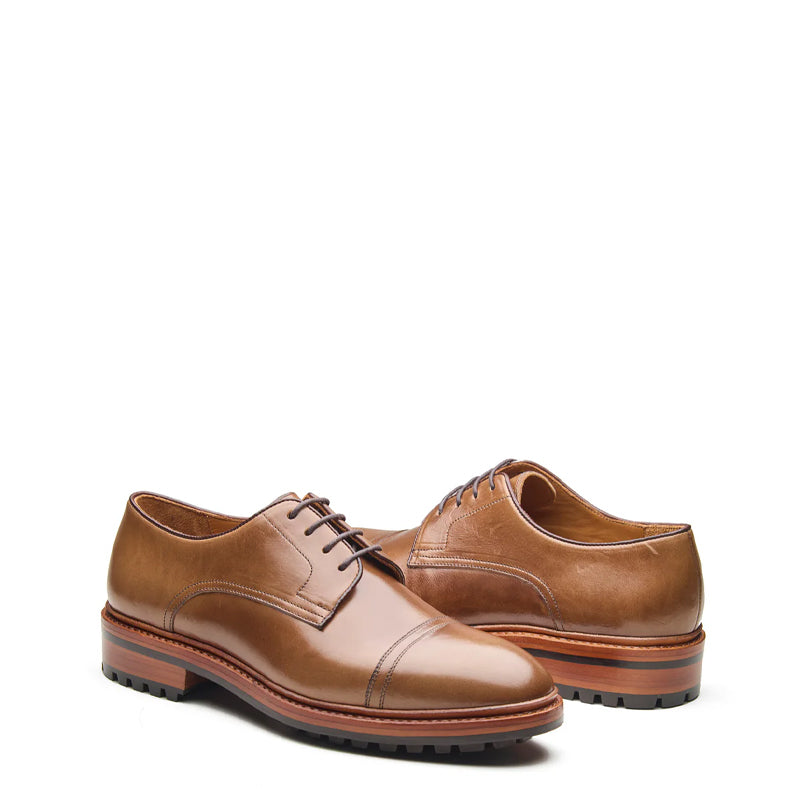 Junior Cap Toe Derby Shoe Natural Chromexcel Hand Welted New Age