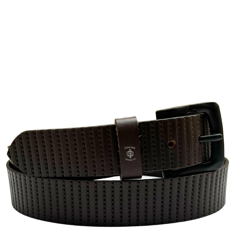 Pliancy Attraverso Brown Leather Belt