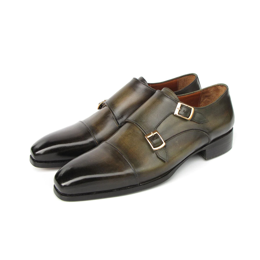 Men s Double Monkstrap Green Shoes