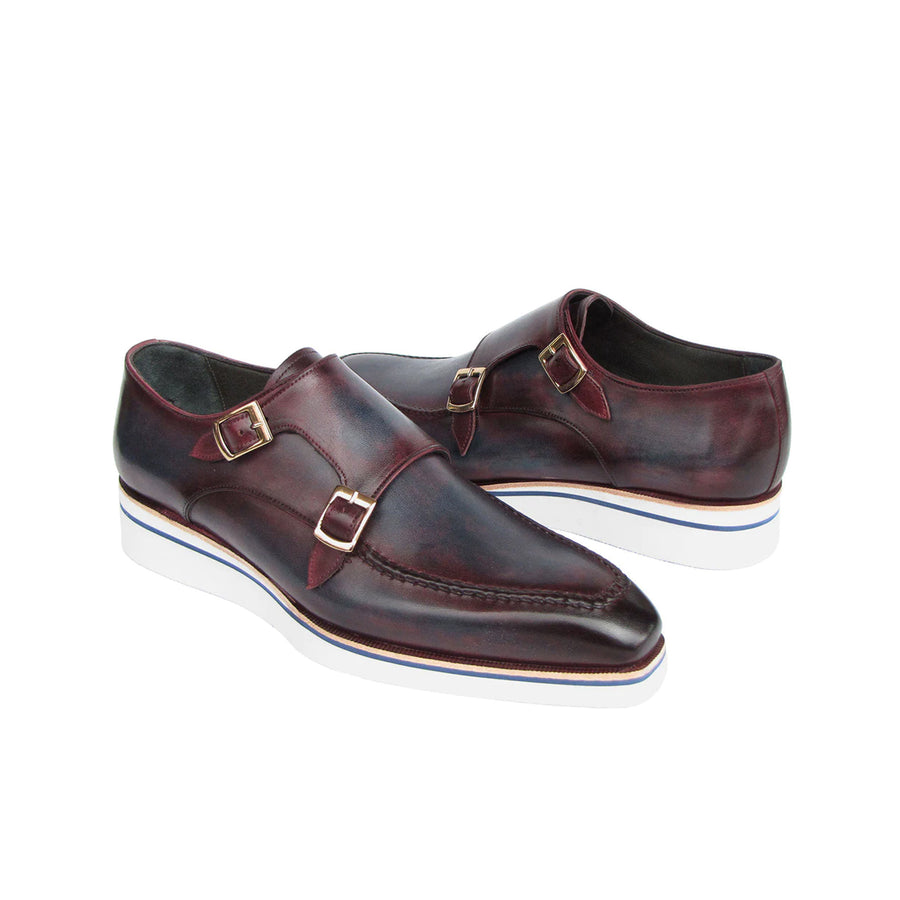 Men s Smart Casual Monkstraps Blue Shoes