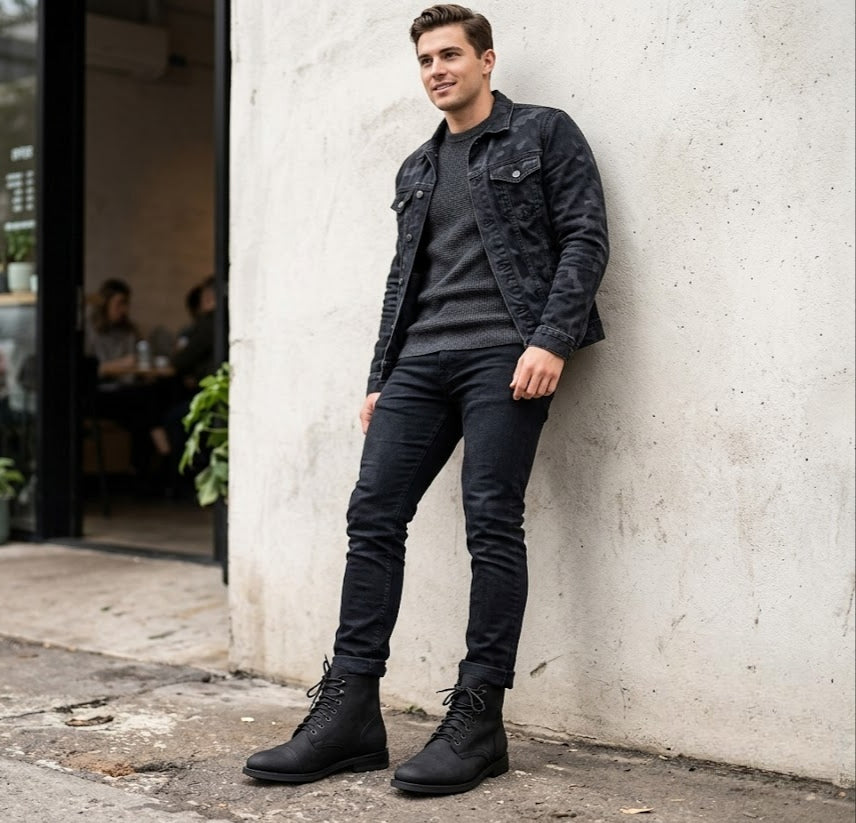 Captain Cap Toe Ankle Boots