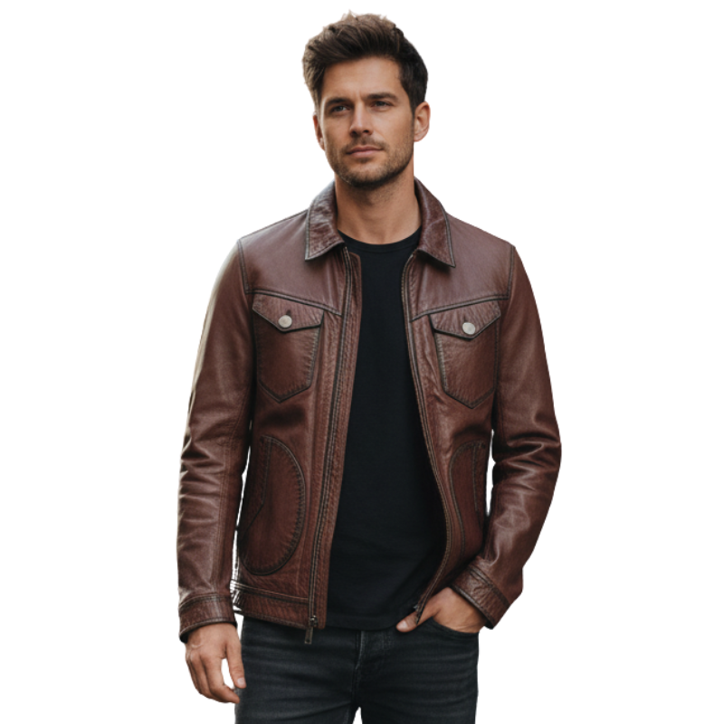 Midnight Retro Utility Rider Jacket