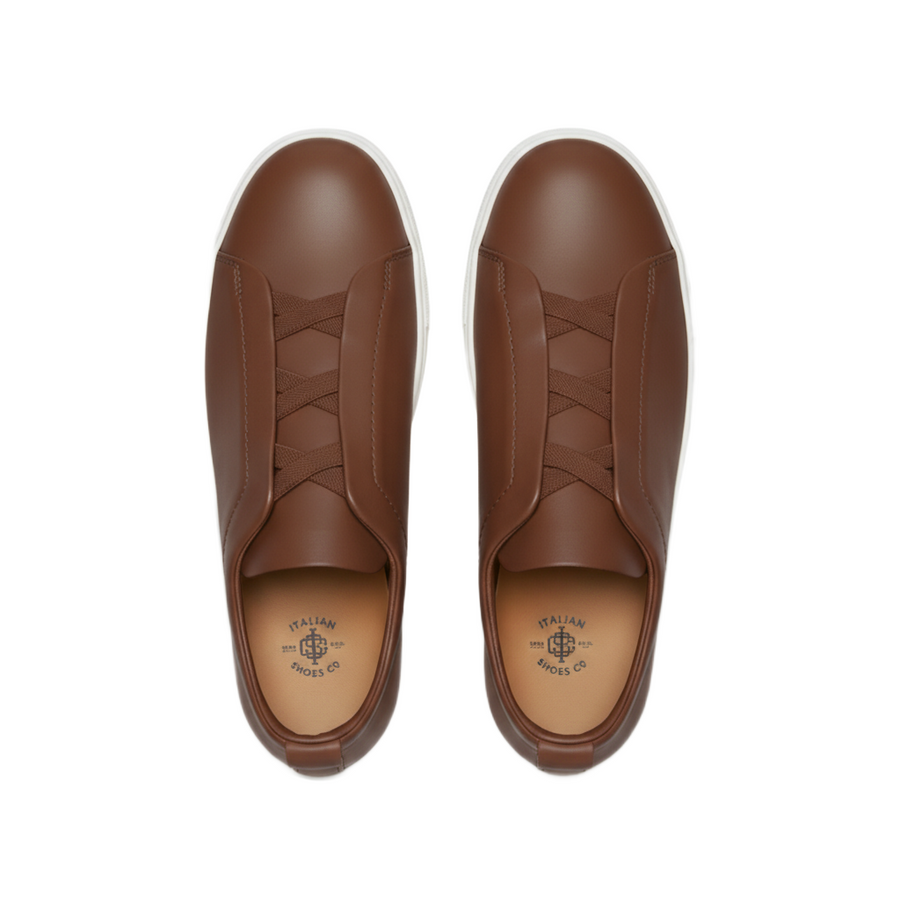 Luxury Edition Triple Stitch Leather Sneaker for Men's