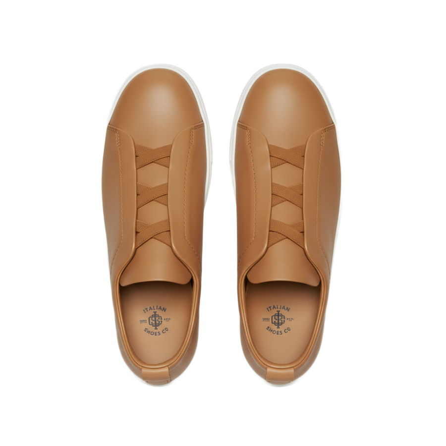 Luxury Edition Triple Stitch Leather Sneaker for Men's