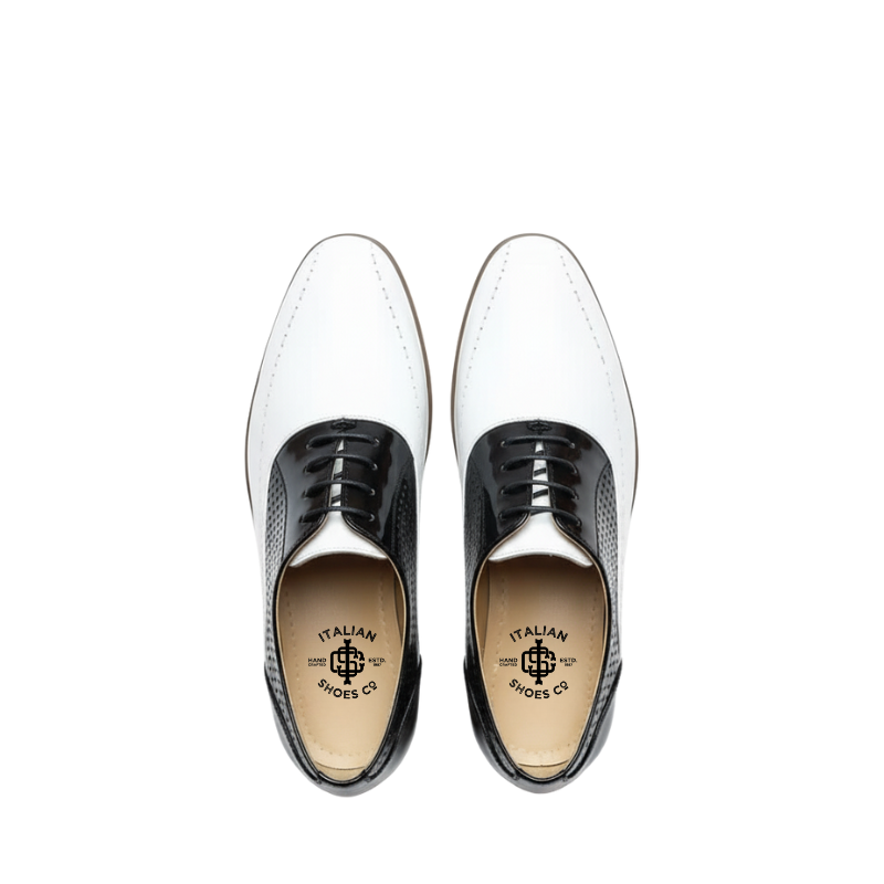 Classic Dual Tone Sleek Derby Shoes