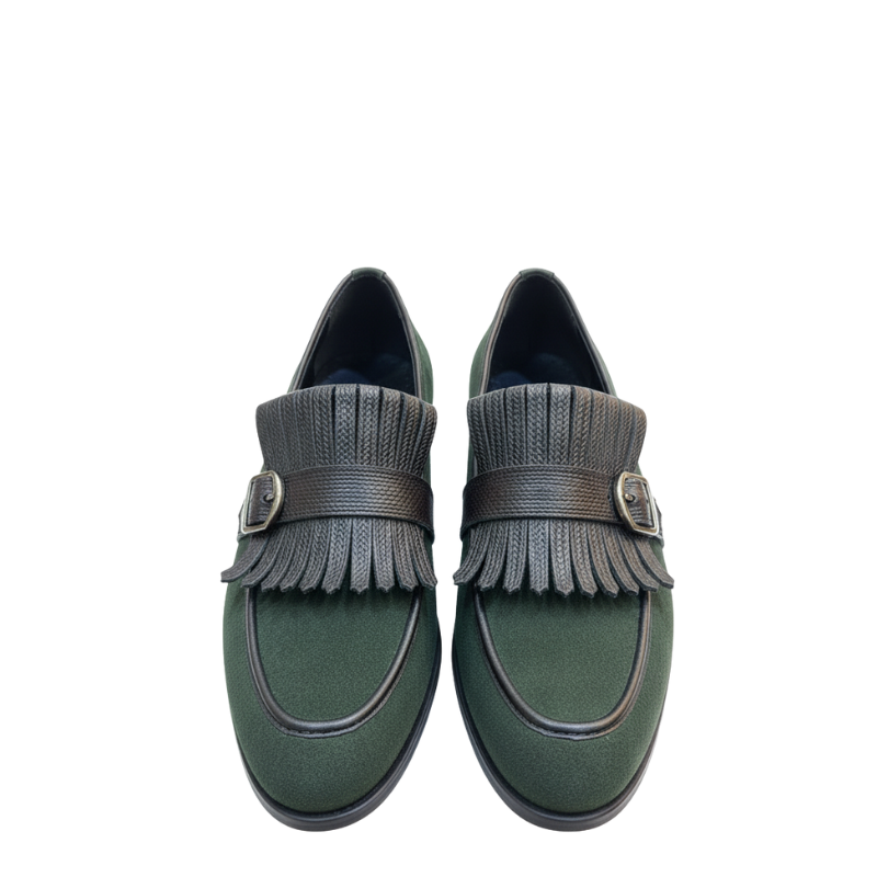 Royale Fringe Buckle Loafers