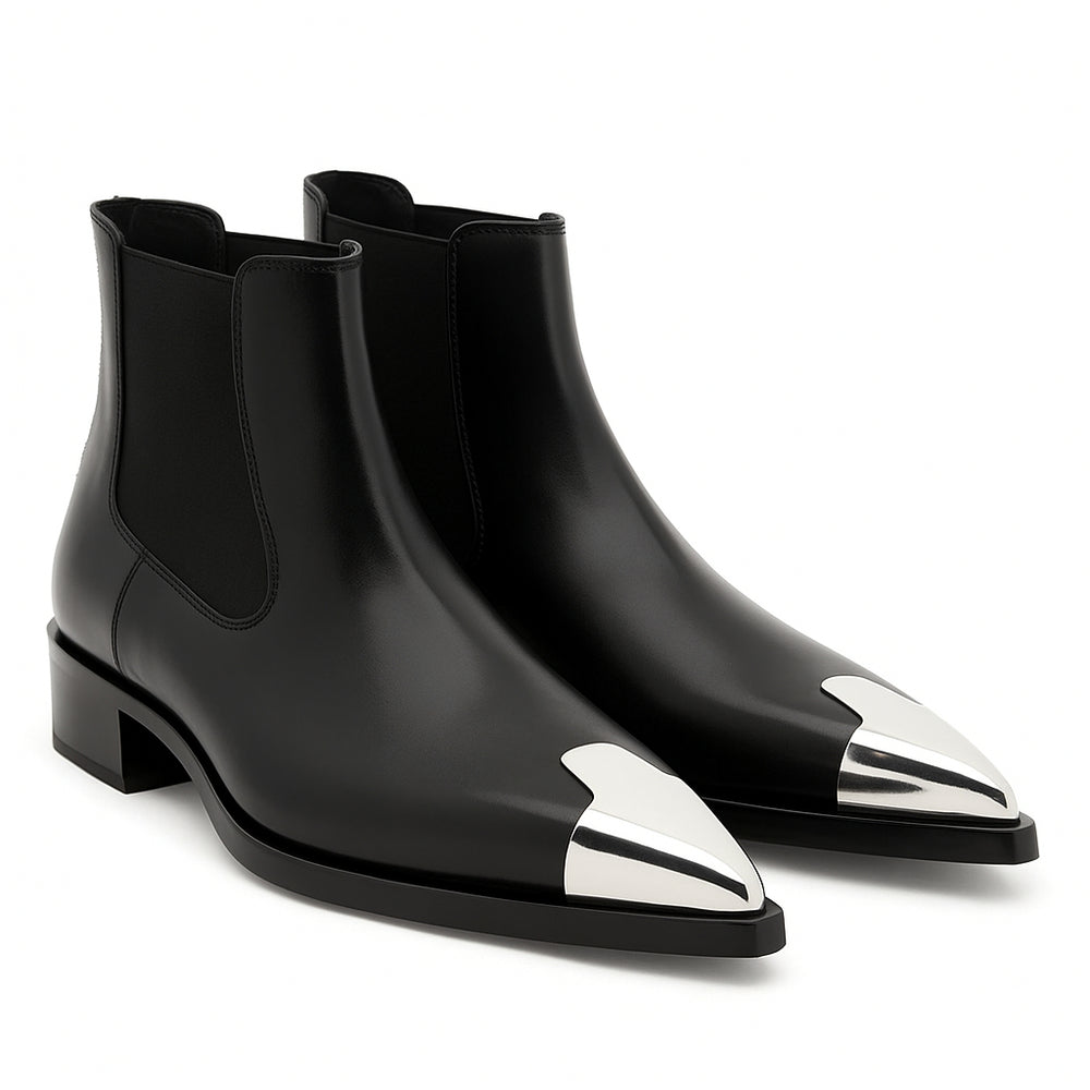 Classic Chelsea Leather Boots - Italian Shoes Company