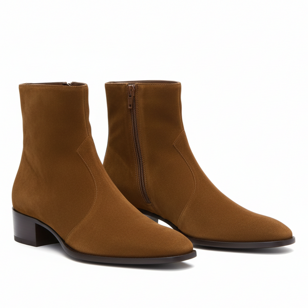 Pure Handmade Leather Cuban Boots for Men s