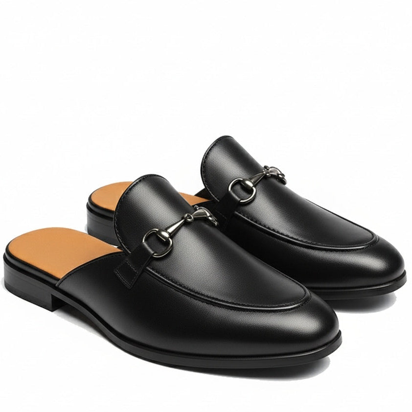 Luxury Buckled Latex Lined Mules