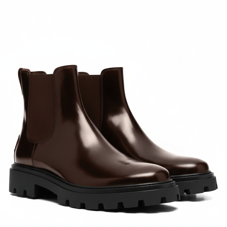 Chunky Sole Chelsea Boots