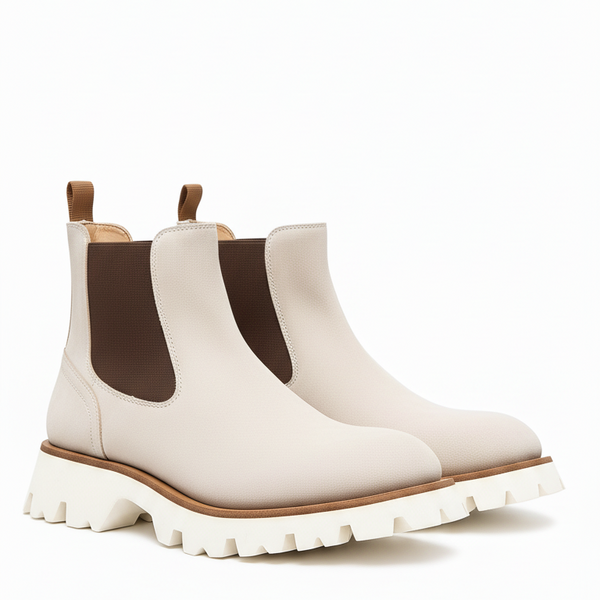Chunky Suede Chelsea Boots