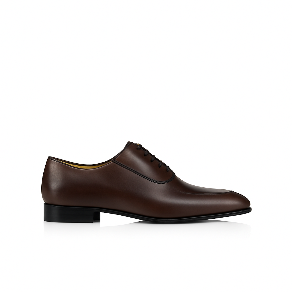 Men's Brown leather Oxford Lace-up Shoes