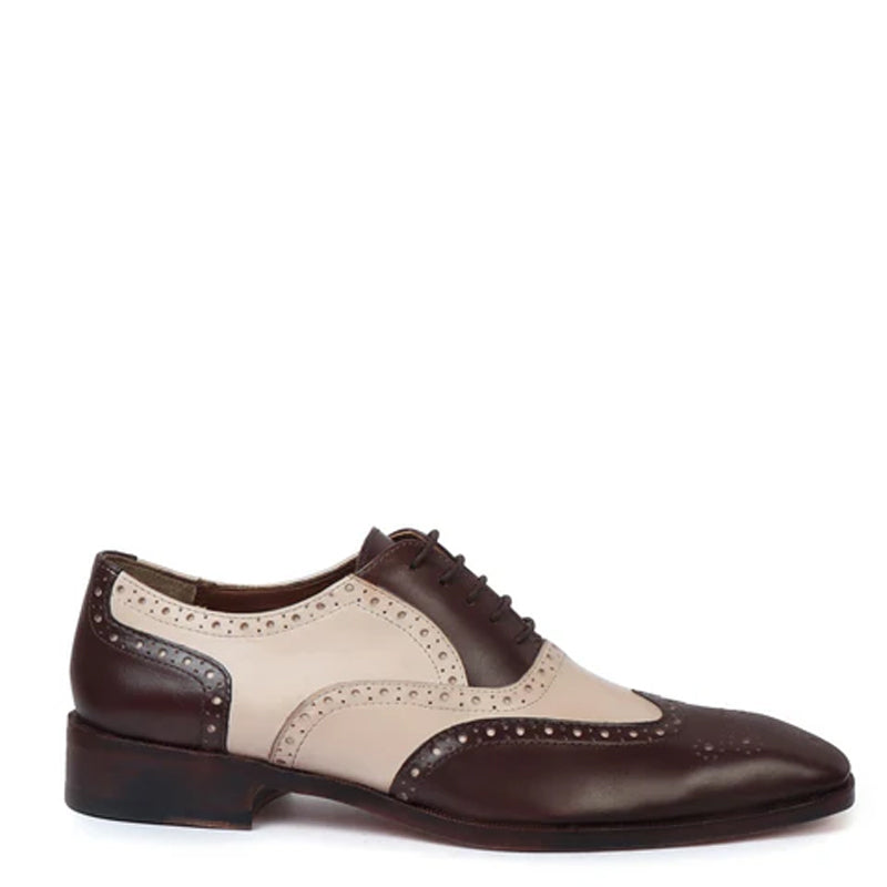 Leather Handmade Wingtip Oxford Shoes