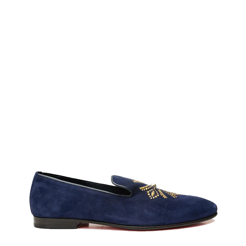 Black Suede Slip on Loafer Men Shoe