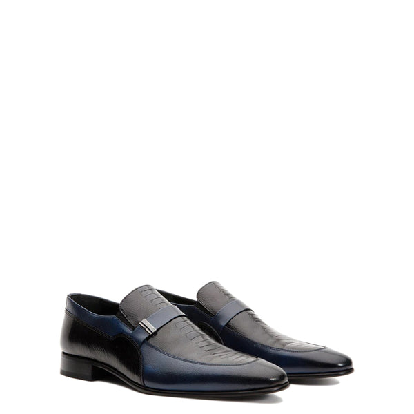Leather Bit Loafer Shoe - Black