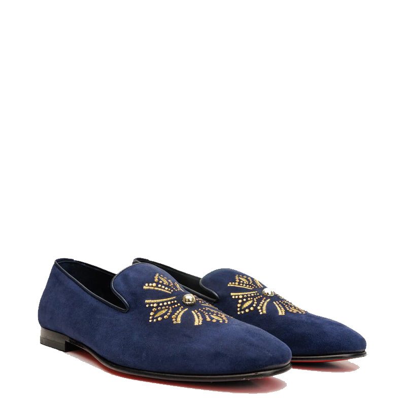Black Suede Slip on Loafer Men Shoe