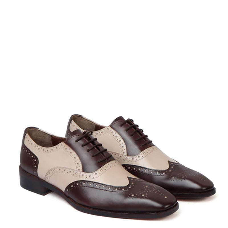 Leather Handmade Wingtip Oxford Shoes