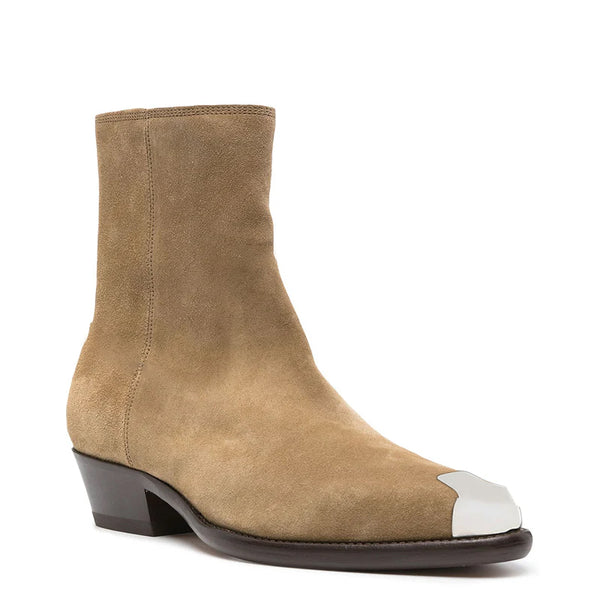 Adnae Suede Ankle Boots - Tan