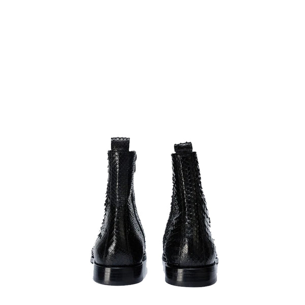 Python Zip Up Leather Men Boot for Men