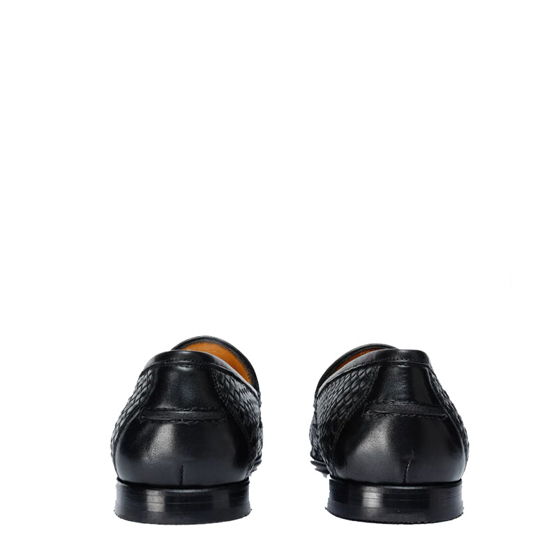 Tan Woven Tassel Loafer Men Shoe