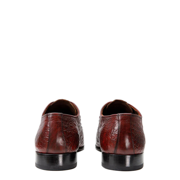 Men Textured Leather Oxford Shoes