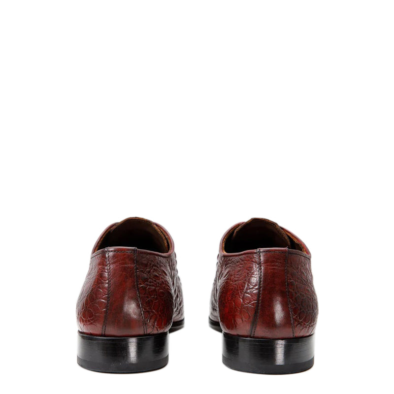 Men Textured Leather Oxford Shoes