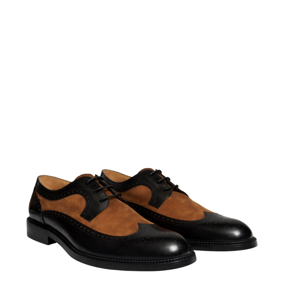 Duo-Tone Italian Leather Wingtip Oxfords
