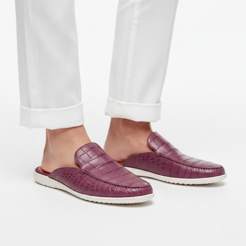 Imperial Amethyst Crimson Slip Mule
