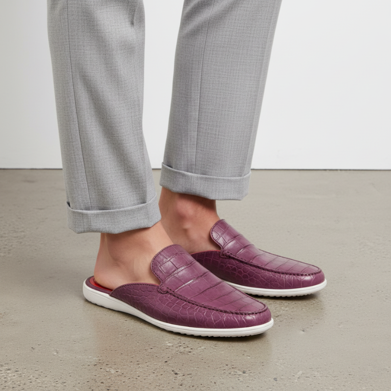 Imperial Amethyst Crimson Slip Mule
