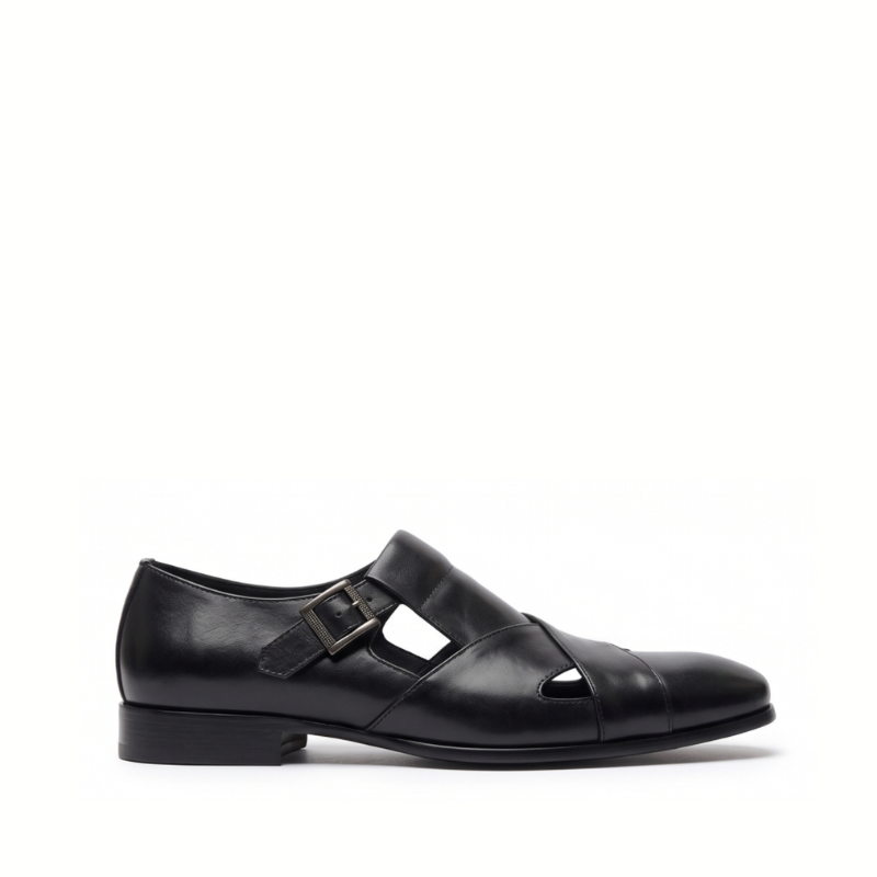 Imperial Cross-Strap Monk Sandals