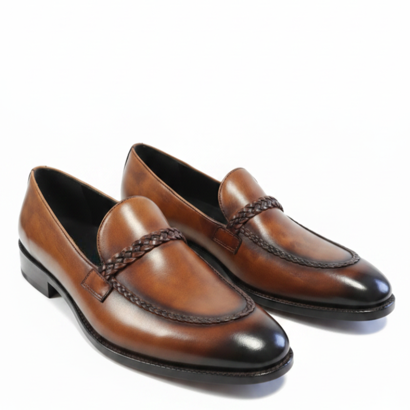 Imperial Italian Classic Burnished Weave Loafers