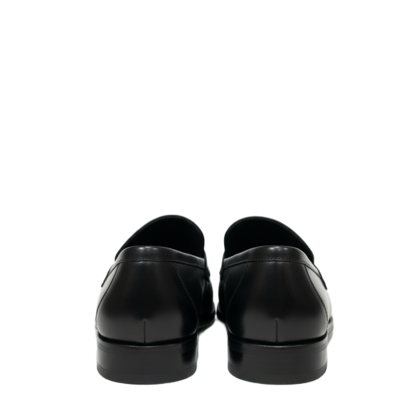 Imperial Noir T Buckle Leather Loafers