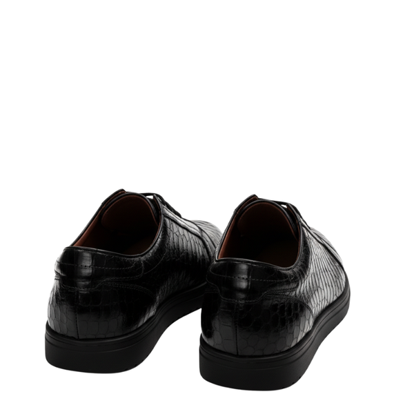 Imperial Python Texture Lace Sneakers