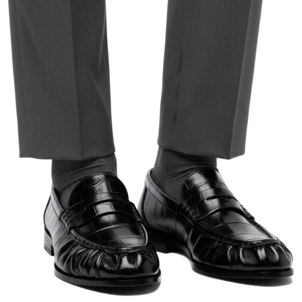 Classic Croc-Gloss Penny Loafers