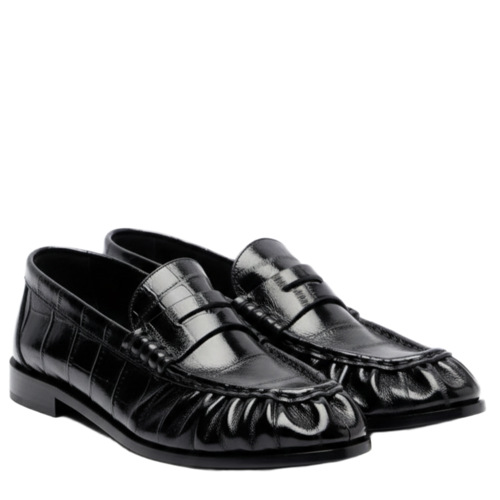 Classic Croc-Gloss Penny Loafers
