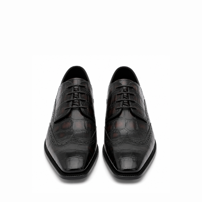 Imperio Croco Wingtip Oxford Shoes