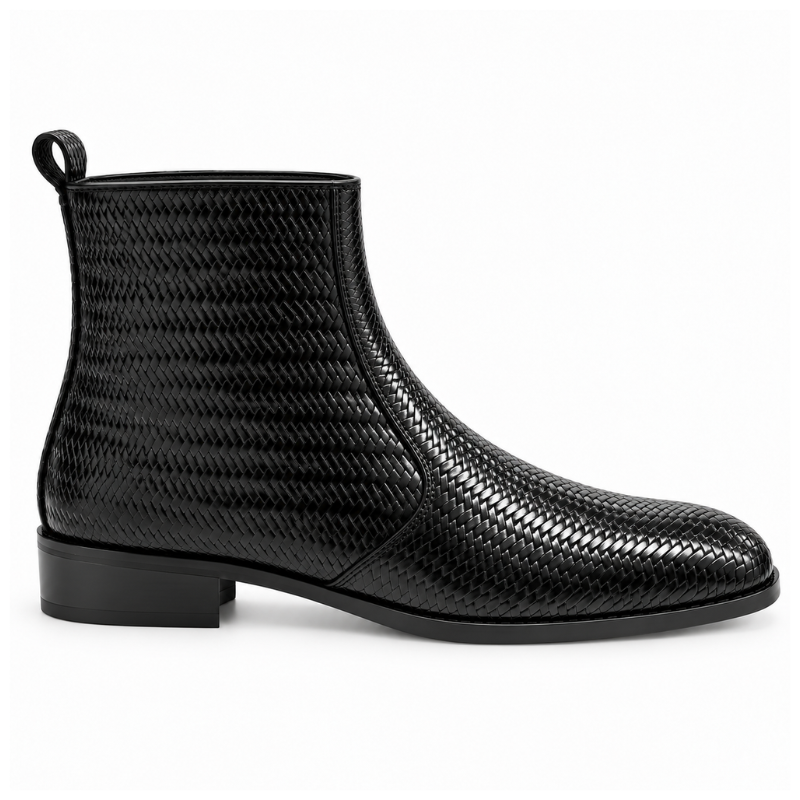 Intreccio Woven Ankle Boots