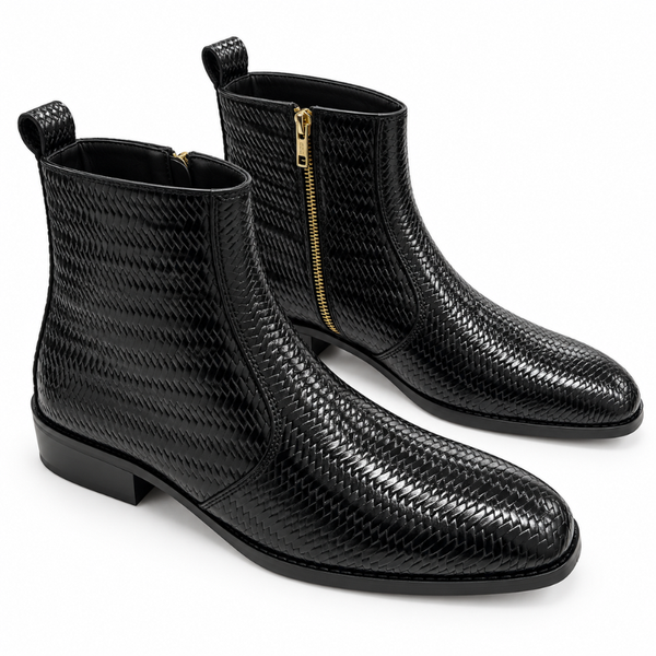 Intreccio Woven Ankle Boots
