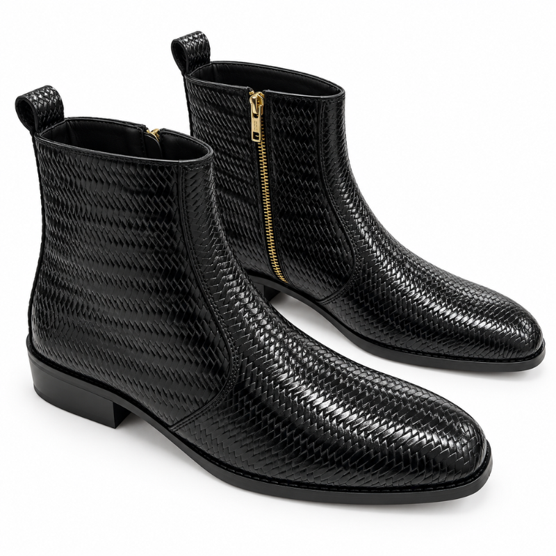 Intreccio Woven Ankle Boots