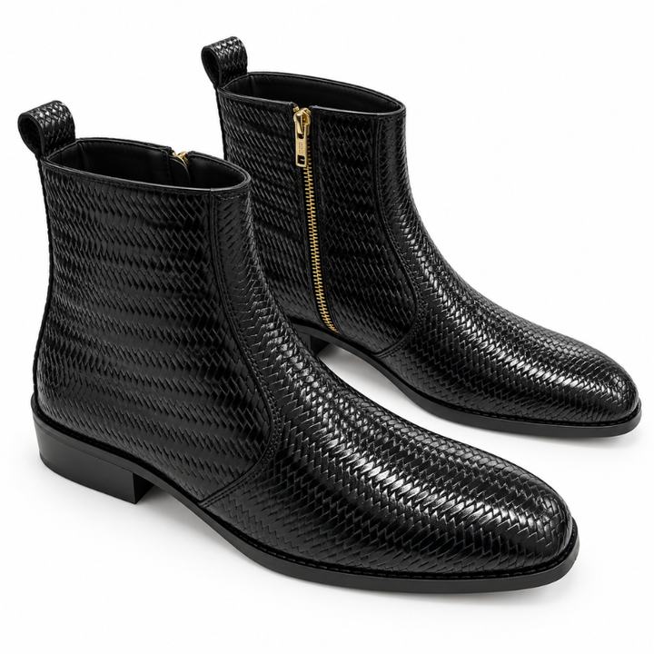 Intreccio Woven Ankle Boots