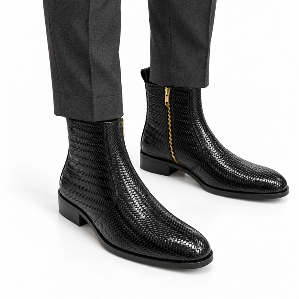 Intreccio Woven Ankle Boots