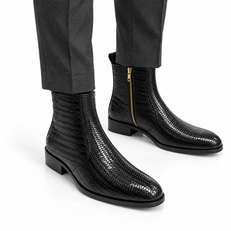Intreccio Woven Ankle Boots
