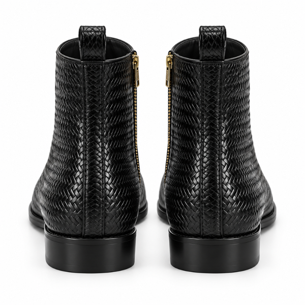 Intreccio Woven Ankle Boots