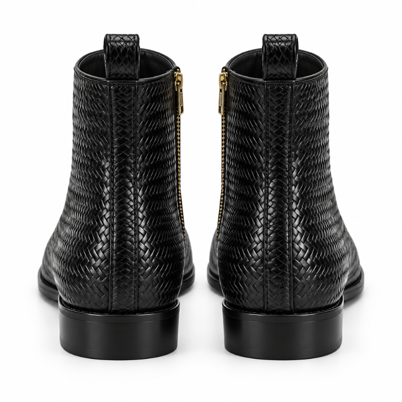 Intreccio Woven Ankle Boots