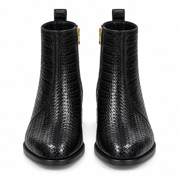 Intreccio Woven Ankle Boots