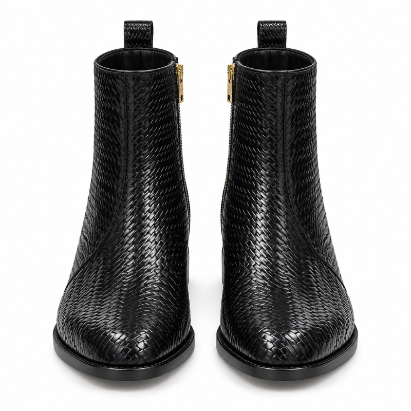 Intreccio Woven Ankle Boots