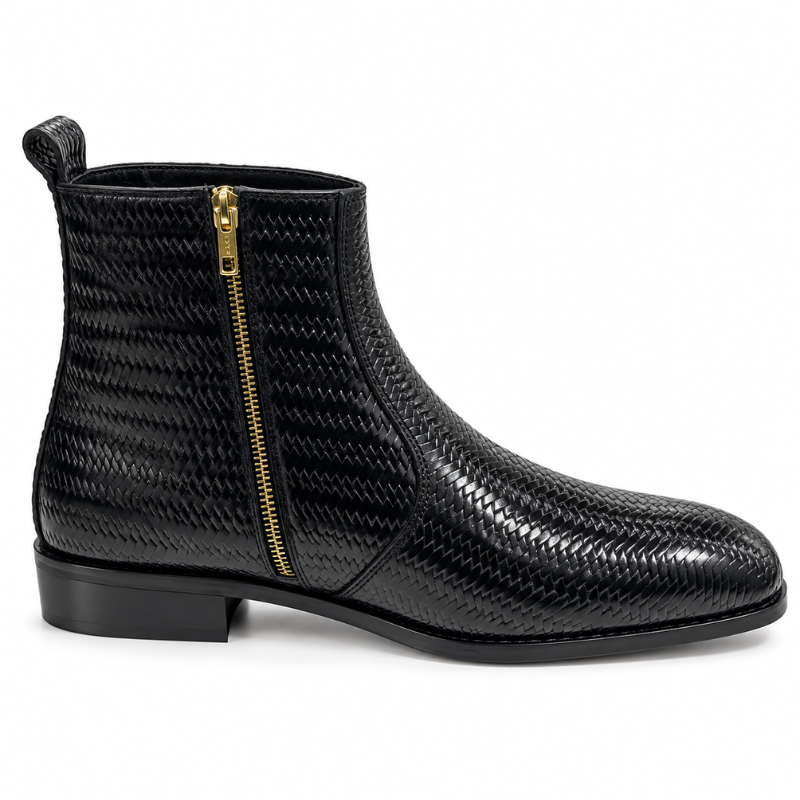 Intreccio Woven Ankle Boots