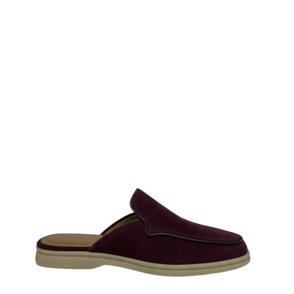 Italian Aesthetic Luxe Mule With Comfort - Burgundy